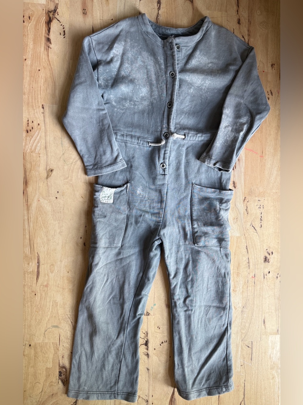 Zara Kids “Save The Planet” Distressed Coveralls